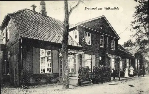 Ak Hansestadt Lübeck, Brauerei zur Walkmühle