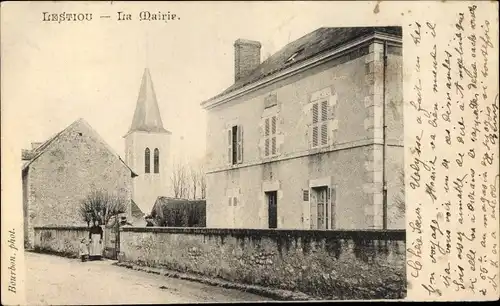 Ak Lestiou Loir et Cher, La Mairie, Rathaus