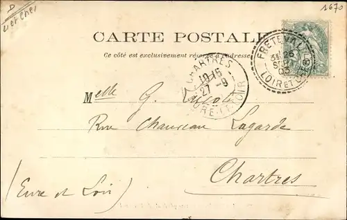 Ak Fréteval Loir et Cher, Les Fonderies et vue générale