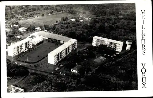 Ak Saint Claude Jura, casernes, vue d'oiseau, forêt