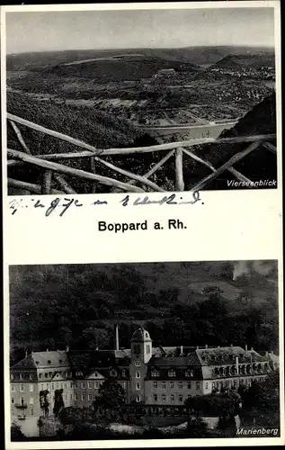 Ak Boppard am Rhein, Vierseenblick, Marienberg