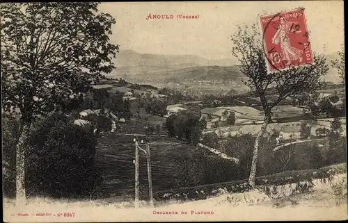 Ak Anould Vosges, Descente du Plafond