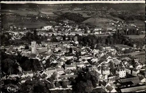 Ak Maule Yvelines, Vue generale aerienne