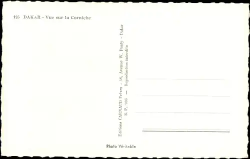 Ak Dakar Senegal, Vue sur la Corniche