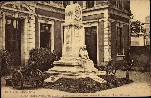 Ak Saint Florent le Vieil Maine et Loire, Le Monument des Mortsq