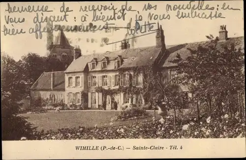 Ak Wimille Pas de Calais, Sainte Claire