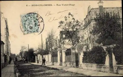 Ak Bois Colombes Hauts de Seine, Rue Victor Hugo