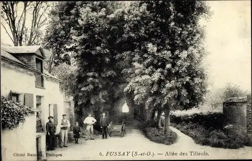 Ak Pussay Essonne, Allée des Tilleuls