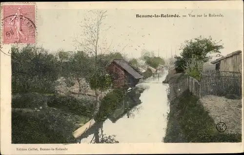 Ak Beaune la Rolande Loiret, Flusspartie