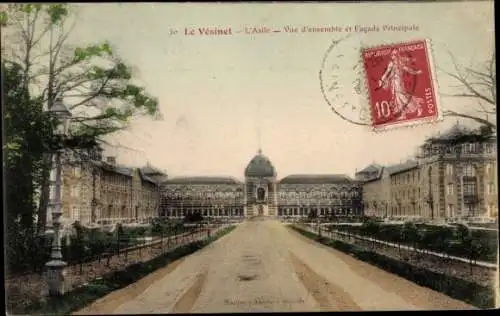 Ak Le Vésinet Yvelines, Asile National, vue d'ensemble, facade principale