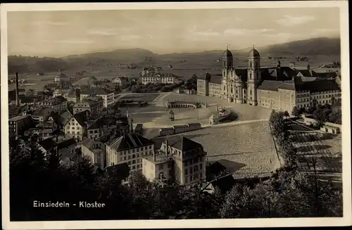 Ak Einsiedeln Kanton Schwyz Schweiz, Kloster, Außenansicht