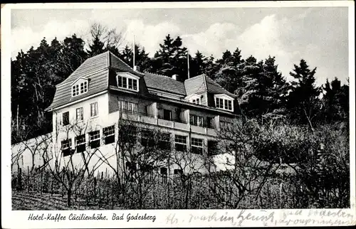 Ak Bad Godesberg Bonn am Rhein, Hotel Café Cäcilienhöhe