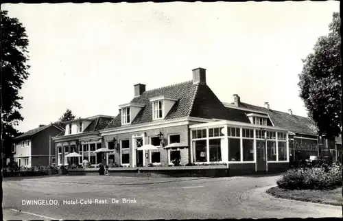 Ak Dwingeloo Drenthe Niederlande, Hotel-Café-Rest. De Brink