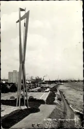 Ak Schiedam Südholland, Maasboulevard