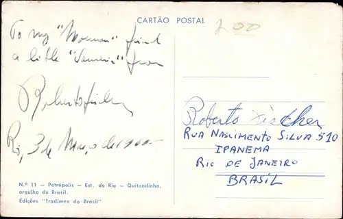 Ak Petrópolis Brasilien, Quitandinha orgulho do Brasil