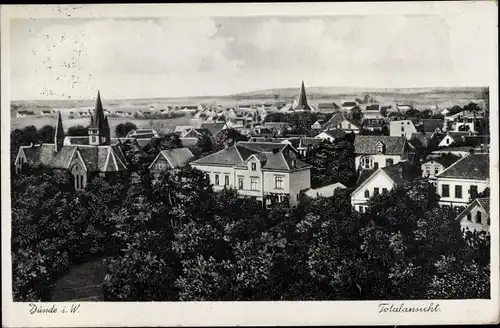 Ak Bünde in Westfalen, Totalansicht