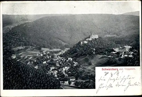 Ak Schwarzburg in Thüringen, Panorama