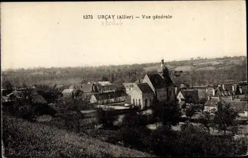 Ak Urcay Allier, vue générale du village