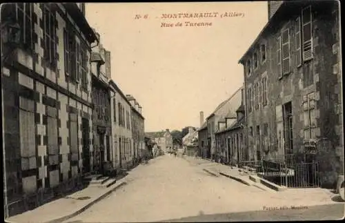 Ak Montmarault Allier, Rue de Turenne
