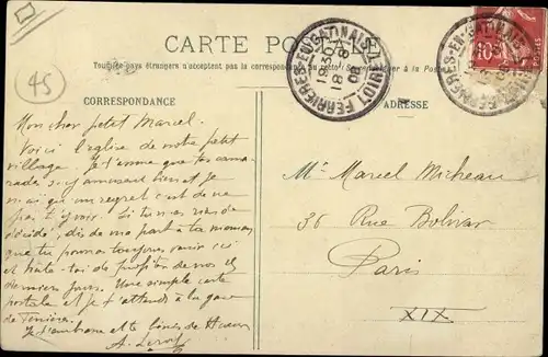 Ak Ferrières en Gâtinais Loiret, L'Eglise