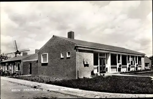 Ak Nieuw Lekkerland Molenlanden Südholland, Het. Groene Kruis Gebouw
