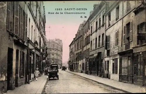 Ak Saint Denis Seine Saint Denis, Rue de la Charronnerie