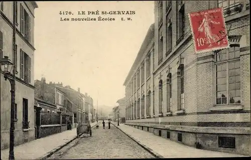 Ak Le Pre Saint Gervais Seine Saint Denis, Les nouvelles Ecoles