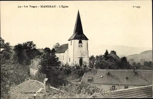 Ak Mandray Lothringen Vosges, L'Eglise