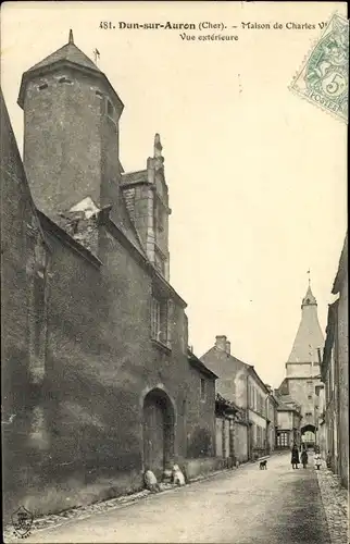 Ak Dun sur Auron Cher, Le Beffroi, Maison de Charles VII