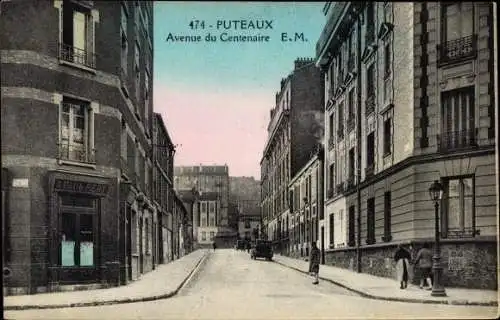 Ak Puteaux Hauts de Seine, Avenue du Centenaire