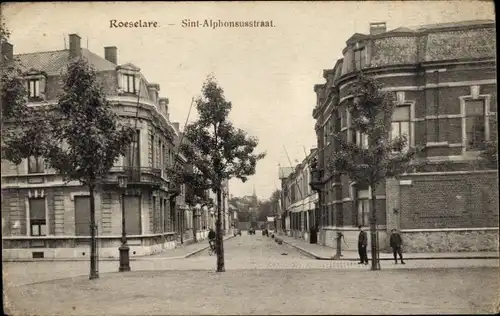 Ak Roeselare Roeselaere Rousselare Roulers Westflandern, Sint Alphonsusstraat