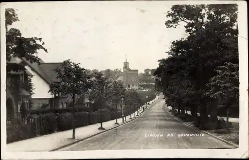 Foto Ak Bournville Worcestershire England, Linden Road