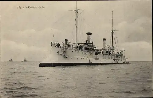 Ak Französisches Kriegsschiff, Croiseur Forbin