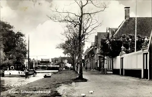 Ak Edam Volendam Nordholland Niederlande, Schepenmakersdijk