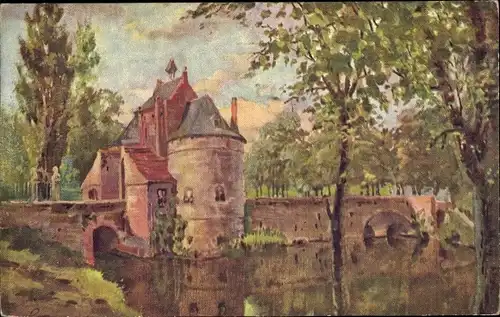 Künstler Ak Bruges Brügge Flandern Westflandern, Porte Marechale