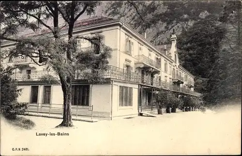 Ak Lavey les Bains Kt. Waadt, Gebäude, Außenansicht