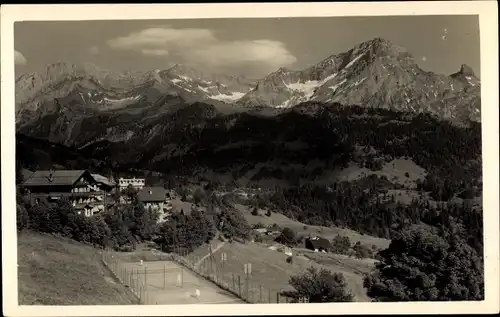 Ak Villers s. Bex Kanton Waadt,  Bergpanorama mit Häusern