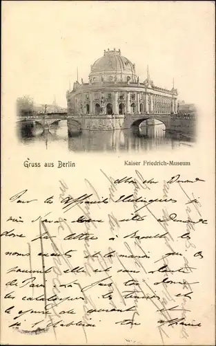 Ak Berlin Mitte, Kaiser Friedrich-Museum, Brücke