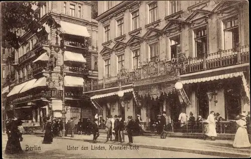 Ak Berlin Mitte, Unter den Linden, Kranzler-Ecke