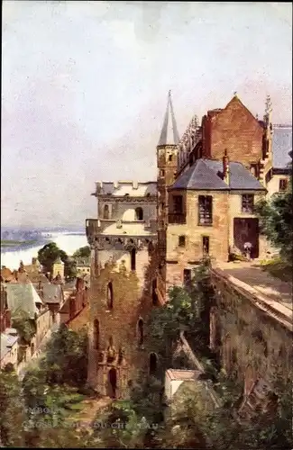 Künstler Ak Amboise Indre et Loire, vue générale de la Grosse Tour du Château