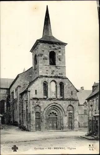 Ak Meymac Correze, l'Eglise