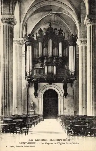 Ak Saint Mihiel Meuse, Les Orgues de l'Eglise Saint Michel