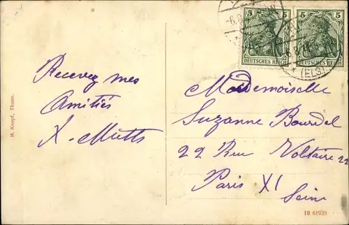 Ak Thann Elsass Haut Rhin, Münster