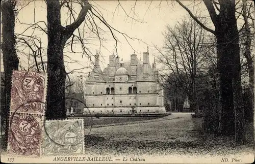 Ak Angerville-Bailleul Seine-Maritime, Le Château