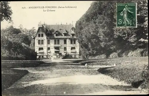 Ak Angerville-l’Orcher Seine Maritime, Le Château
