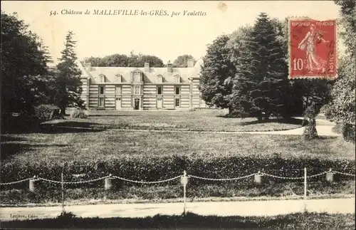 Ak Malleville-les-Grès Seine-Maritime, Le Château