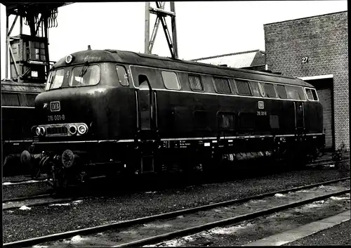 Foto Ak Deutsche Bahn, Lokomotive 216 001-8 Bw. Gelsenk. Bism., Arbeitsgemeinschaft Lokrundschau eV