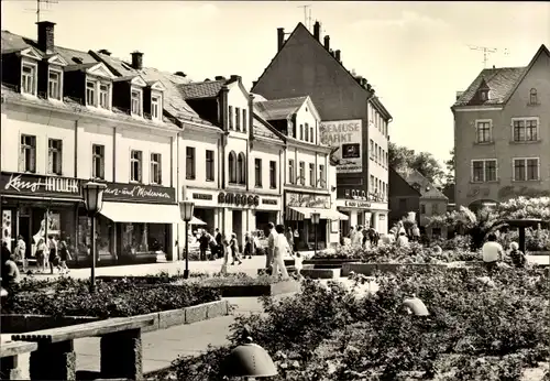 Ak Aue im Erzgebirge Sachsen, Altmarkt, Geschäfte, Passanten