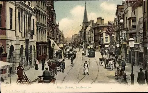 Ak Southampton Hampshire England, High Street