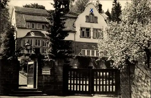 Ak Cabarz Tabarz im Thüringer Wald, Erholungsheim der IG Wismut Am Dachsberg, Außenansicht